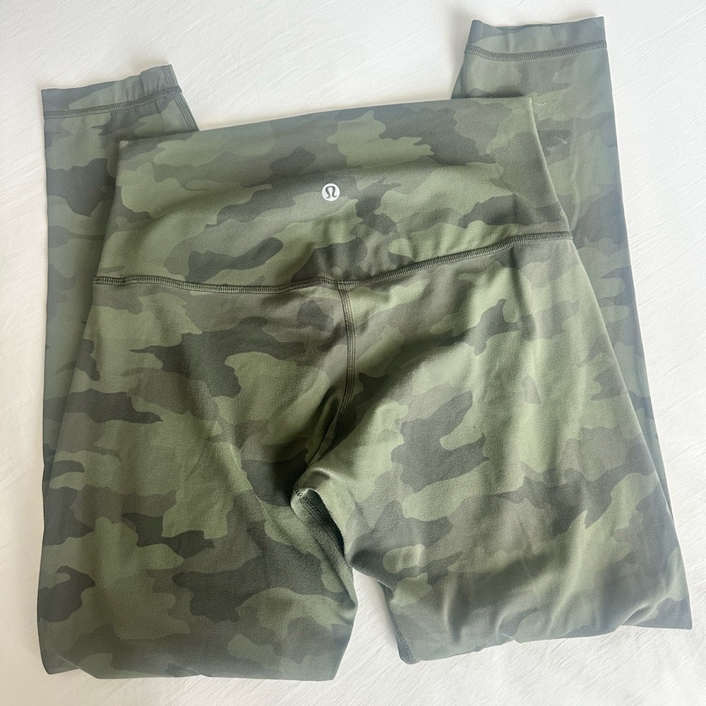lululemon athletica Olive Camo Leggings
